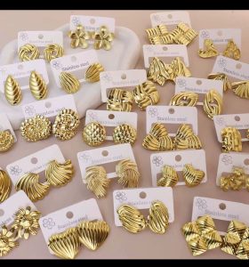 4 pcs stainless earrings